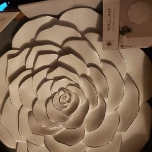 Ceramic Rose Wall Art